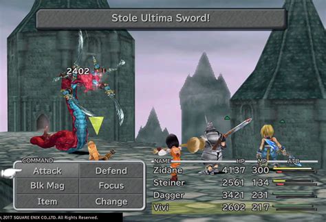 ff9 boss steal list.